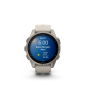 Preview: GARMIN Fenix 9, 43mm, Nebelgrau/Titan mit Silikon-Armband (010-04761-01)